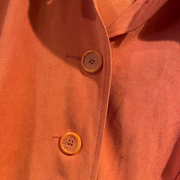 Briggs New York Y2K Fun Orange Button Blazer Jacket - Picture 3 of 6
